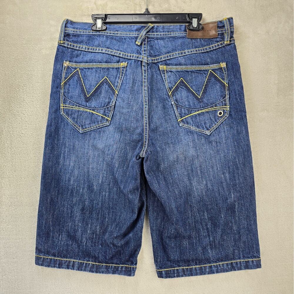 Vintage Sean John Shorts Mens 34 Baggy Jorts Y2K 90s Hip Hop Embroidered Pockets